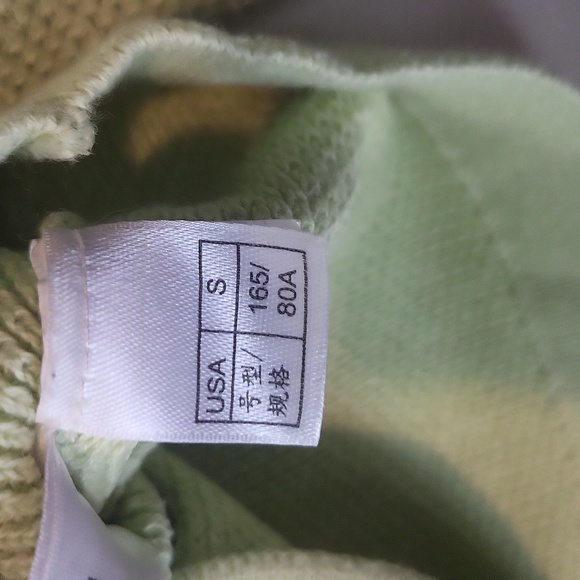 BROOKS BROTHERS 365 Lime Green Cotton Thermal Kangaroo Pocket Hoodie - Picture 8 of 12